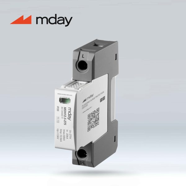 سرج ارستر 50 کیلوآمپر، 385 ولت، 1 پل، برند Mday، مدل MDH12.5-AC-1P - تصویر 5