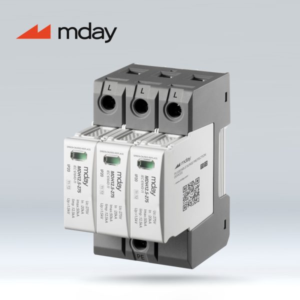 سرج ارستر 50 کیلوآمپر، 320 ولت، 3 پل، برند Mday، مدل MDH12.5-AC-3P - تصویر 2