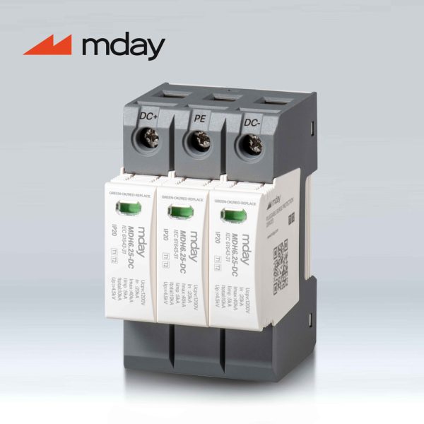 سرج ارستر 50 کیلوآمپر، 1200 ولت، 3 پل، برند Mday، مدل MDH6.25-DC1200 - تصویر 3