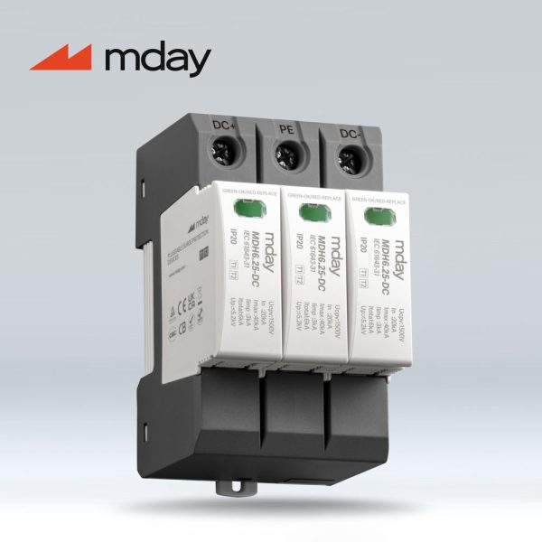 سرج ارستر 50 کیلوآمپر، 1500 ولت، 3 پل، برند Mday، مدل MDH6.25-DC1500 - تصویر 3