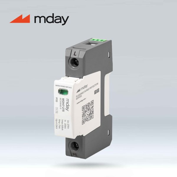 سرج ارستر 50 کیلوآمپر، 320 ولت، 1 پل، برند Mday، مدل MDH7-AC-1P - تصویر 2