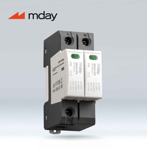 سرج ارستر 50 کیلوآمپر، 275 ولت، 2 پل، برند Mday، مدل MDH7-AC-2P - تصویر 4