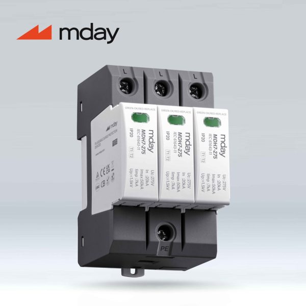 سرج ارستر 50 کیلوآمپر، 275 ولت، 3 پل، برند Mday، مدل MDH7-AC-3P - تصویر 2