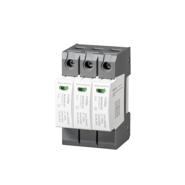 سرج ارستر 40 کیلوآمپر، 1500 ولت، 3 پل، برند Mday، مدل MDN40-DC1500 - تصویر 3