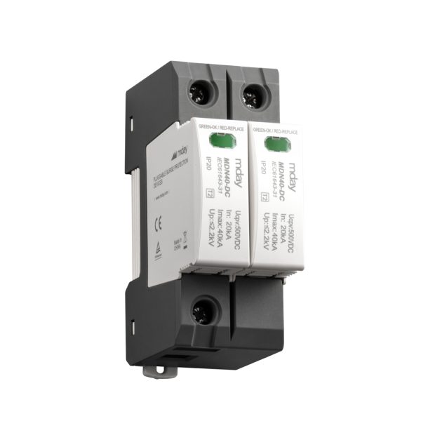 سرج ارستر 40 کیلوآمپر، 500 ولت، 2 پل، برند Mday، مدل MDN40-DC500 - تصویر 3