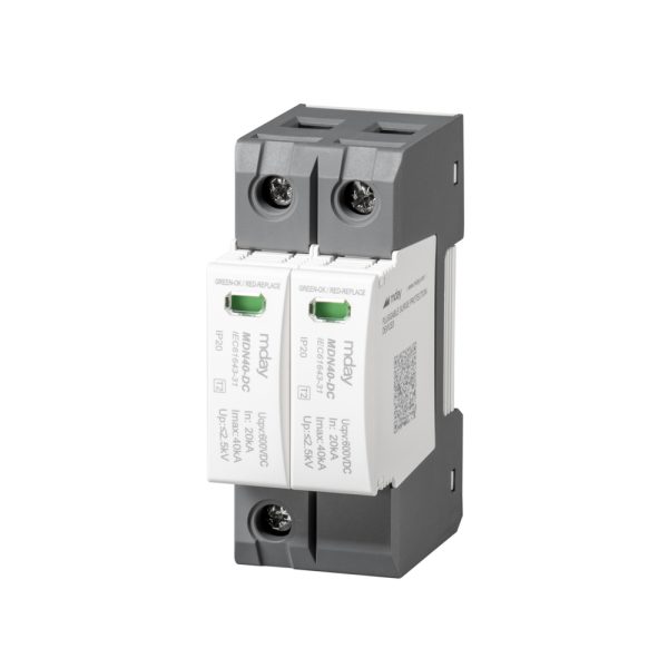 سرج ارستر 40 کیلوآمپر، 600 ولت، 2 پل، برند Mday، مدل MDN40-DC600 - تصویر 3