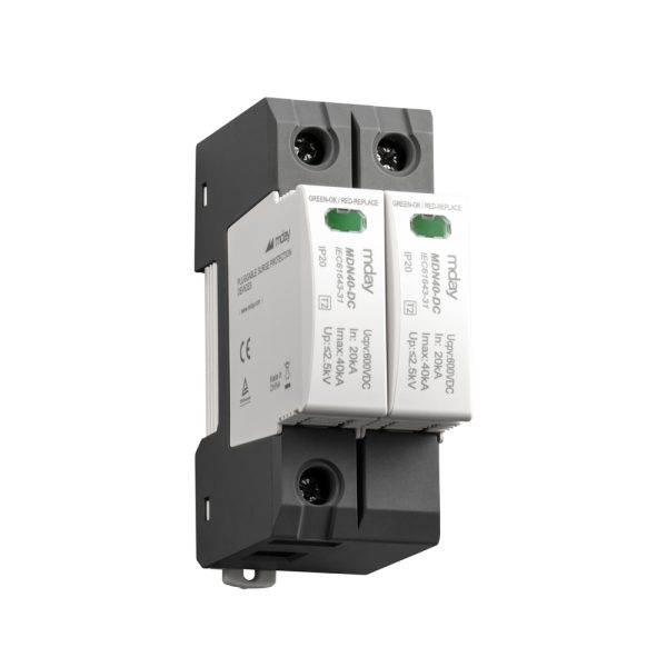 سرج ارستر 40 کیلوآمپر، 600 ولت، 2 پل، برند Mday، مدل MDN40-DC600 - تصویر 4