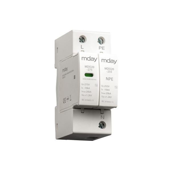 سرج ارستر 20 کیلوآمپر، 275 ولت، 2 پل، برند Mday، مدل MDO20-AC-1P+NPE - تصویر 4