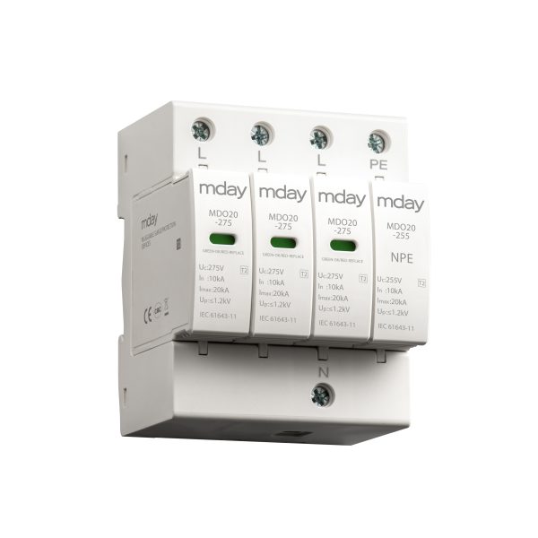 سرج ارستر 20 کیلوآمپر، 275 ولت، 4 پل، برند Mday، مدل MDO20-AC-3P+NPE - تصویر 2