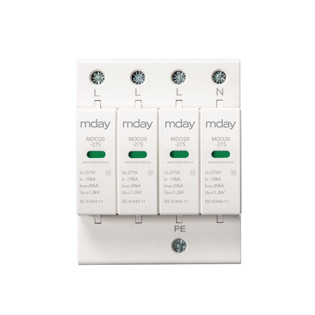 سرج ارستر 20 کیلوآمپر، 275 ولت، 4 پل، برند Mday، مدل Mdo20-Ac-4P - تصویر 4