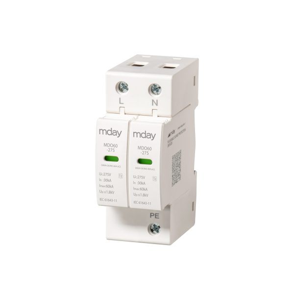 سرج ارستر 60 کیلوآمپر، 440 ولت، 2 پل، برند Mday، مدل MDO60-AC-2P - تصویر 2