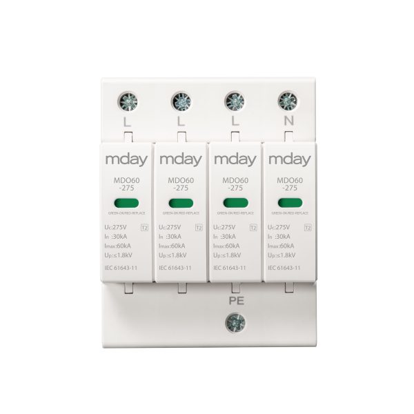 سرج ارستر 60 کیلوآمپر، 275 ولت، 4 پل، برند Mday، مدل MDO60-AC-4P