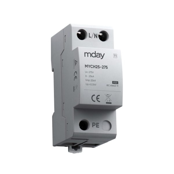 سرج ارستر 25 کیلوآمپر، 275 ولت، 1 پل، برند Mday، مدل MYCH25-AC-1P - تصویر 4