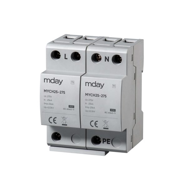 سرج ارستر 25 کیلوآمپر، 320 ولت، 2 پل، برند Mday، مدل MYCH25-AC-2P - تصویر 3