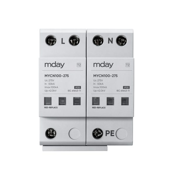 سرج ارستر 100 کیلوآمپر، 320 ولت، 2 پل، برند Mday، مدل MYCN100-AC-2P