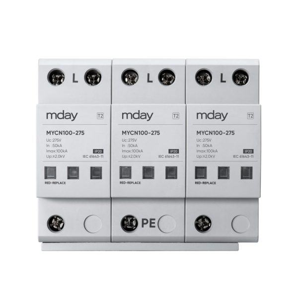 سرج ارستر 100 کیلوآمپر، 275 ولت، 3 پل، برند Mday، مدل MYCN100-AC-3P