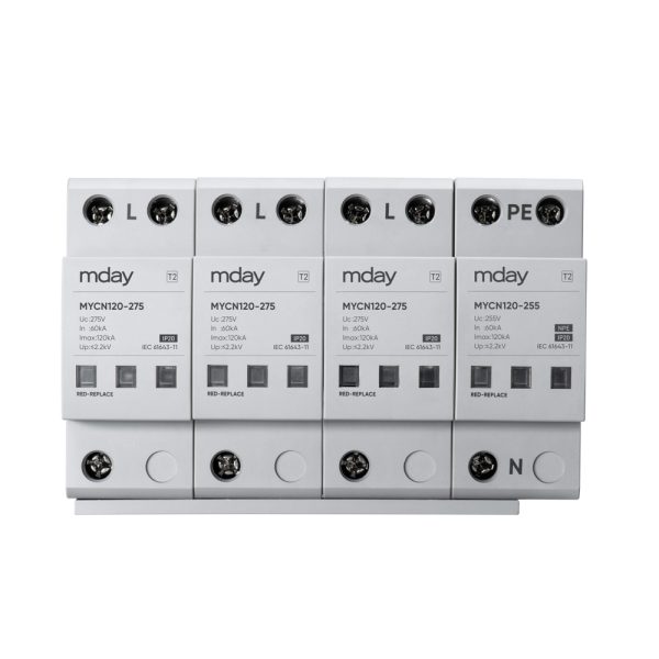 سرج ارستر 120 کیلوآمپر، 275 ولت، 4 پل، برند Mday، مدل MYCN120-AC-3P+NPE