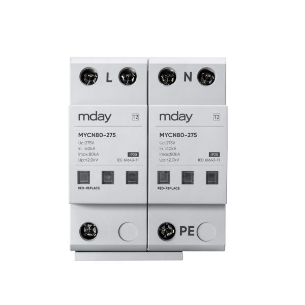 سرج ارستر 80 کیلوآمپر، 320 ولت، 2 پل، برند Mday، مدل MYCN80-AC-2P