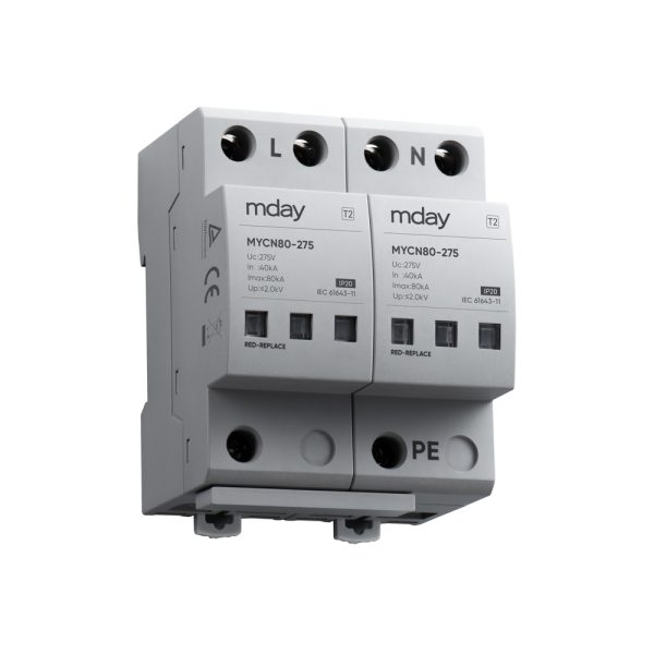 سرج ارستر 80 کیلوآمپر، 320 ولت، 2 پل، برند Mday، مدل MYCN80-AC-2P - تصویر 3