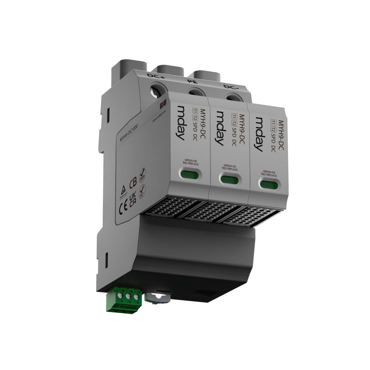 سرج ارستر 50 کیلوآمپر، 1000 ولت، 3 پل، برند Mday، مدل Myh9-Dc1000 - تصویر 2