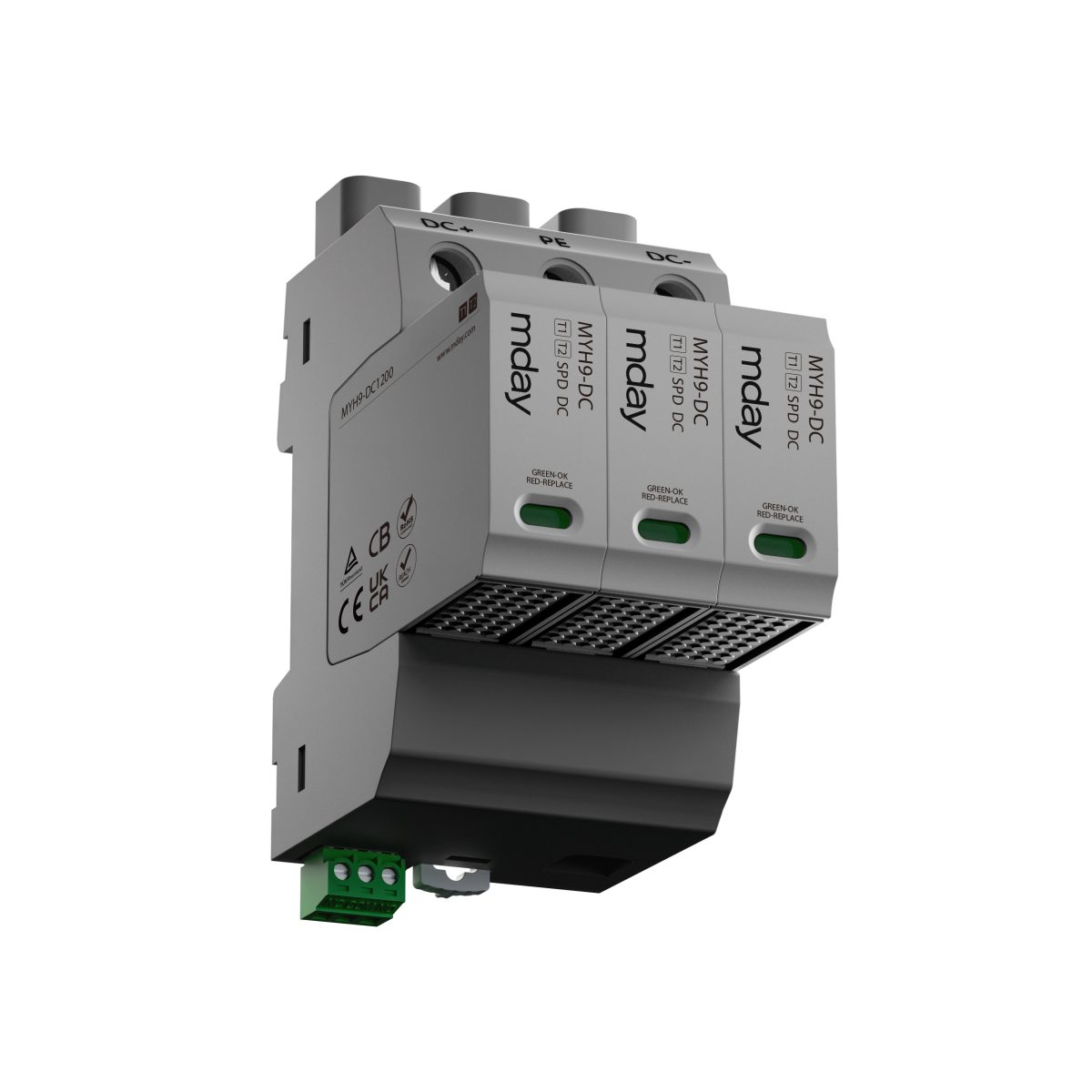 سرج ارستر 50 کیلوآمپر، 1200 ولت، 3 پل، برند Mday، مدل Myh9-Dc1200 - تصویر 2