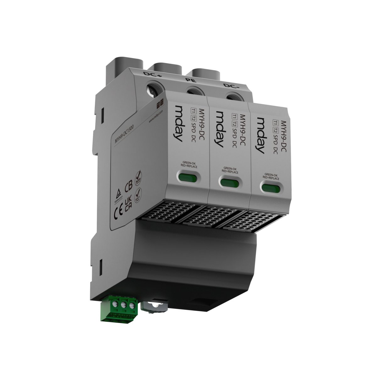 سرج ارستر 50 کیلوآمپر، 1500 ولت، 3 پل، برند Mday، مدل Myh9-Dc1500 - تصویر 2