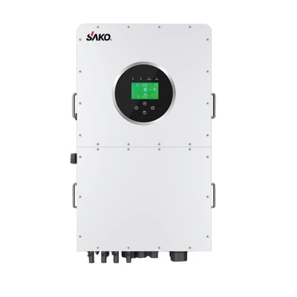 اینورتر خورشیدی هیبرید سه فاز 50 کیلووات، 700 ولت، 100 آمپر، برند ساکو، مدل SUNIN-50KM4-H1P3-EU