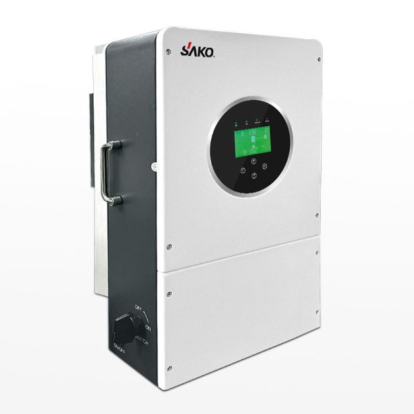 اینورتر خورشیدی هیبرید تک فاز 6 کیلووات، 48 ولت، 135 آمپر، برند ساکو، مدل SUNIN-6KM2-L1P1-EU - تصویر 3