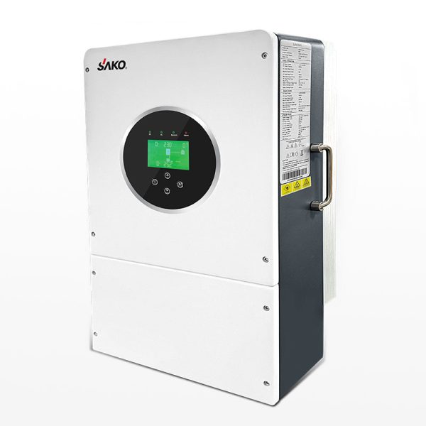 اینورتر خورشیدی هیبرید سه فاز 6 کیلووات، 48 ولت، 120 آمپر، برند ساکو، مدل SUNIN-6KM2-L1P3-EU - تصویر 2