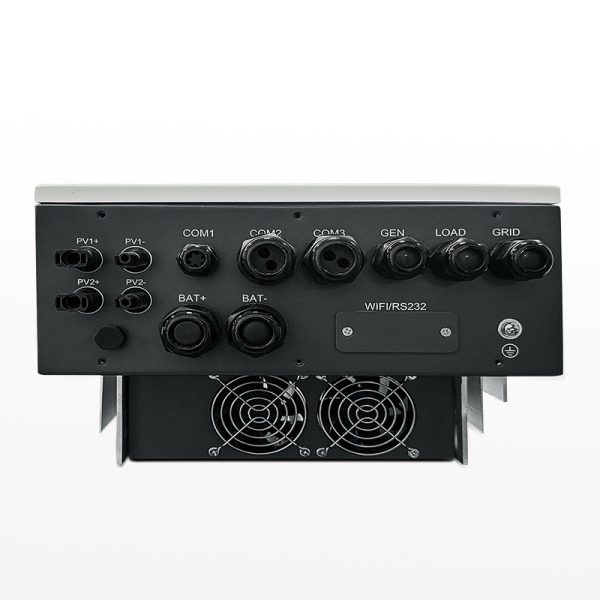 اینورتر خورشیدی هیبرید سه فاز 6 کیلووات، 48 ولت، 120 آمپر، برند ساکو، مدل SUNIN-6KM2-L1P3-EU - تصویر 5